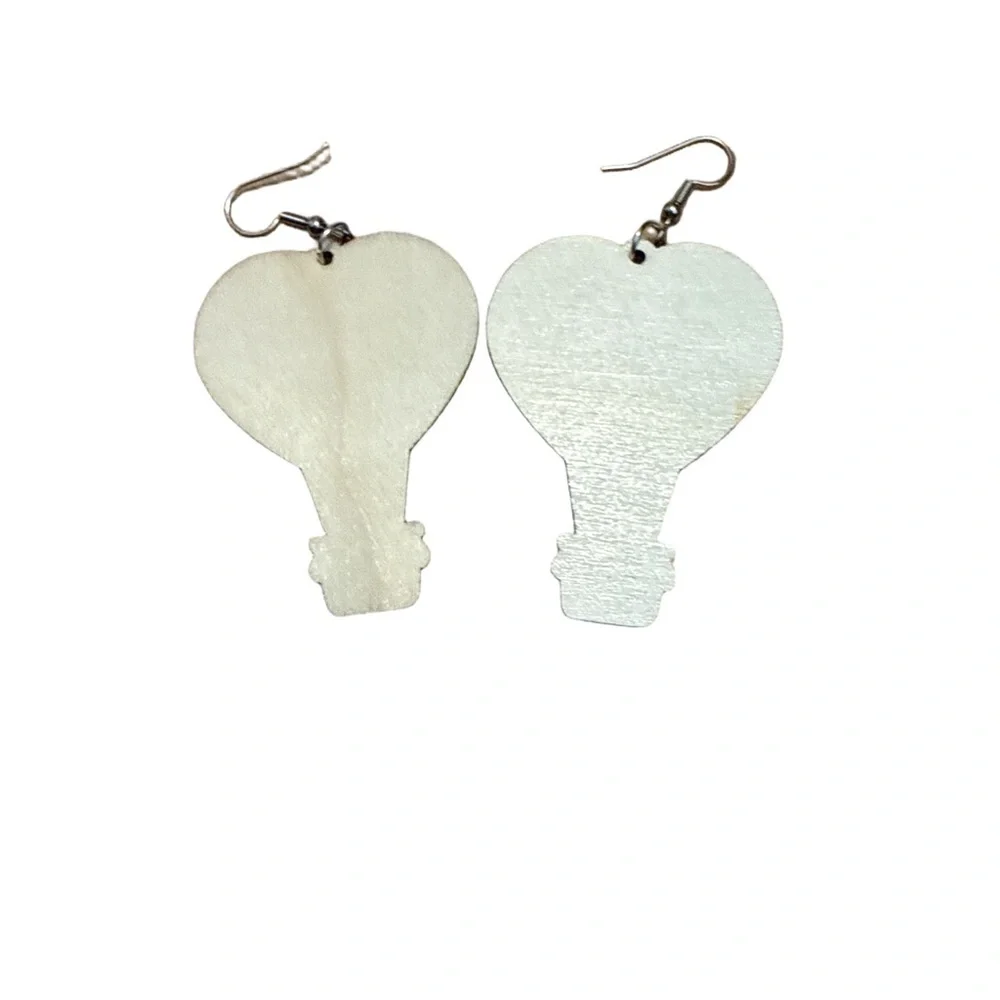 Heart Balloon Earrings with Multicolor Hearts